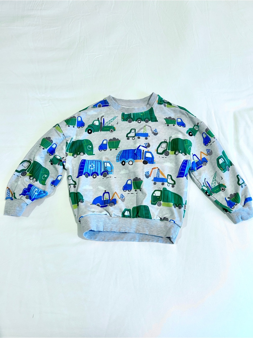 Little Sleepies Clean Up Crew Drop Shoulder Crewneck